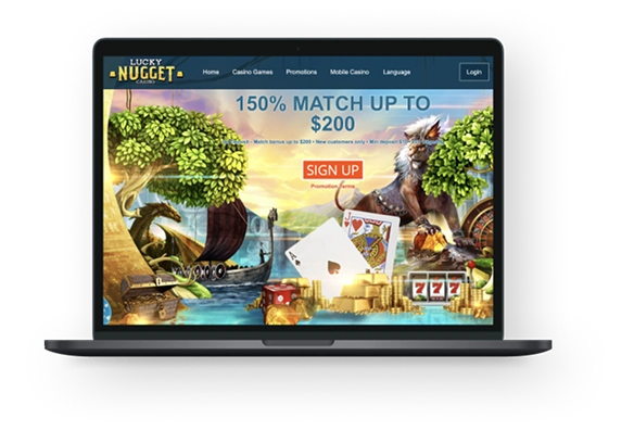 Lucky Nugget Casino UK Desktop